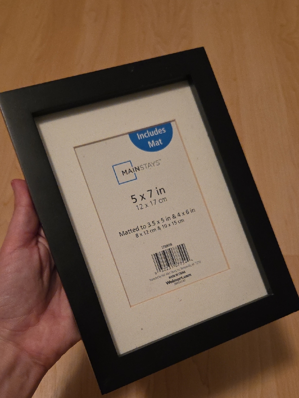 5x7 Black Frame With Mat - Picture 2 of 4